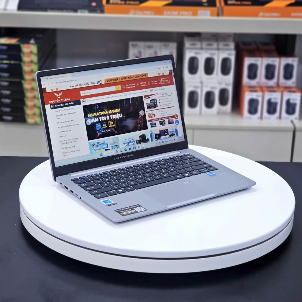 Laptop ASUS ExpertBook P1403CVA-i308-50W (Intel Core i3-1315U , Intel UHD , 14 inch FHD , 8GB , 512GB , Win 11 , Xám)