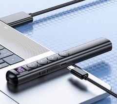 Bút Trình Chiếu Laser S7 – Pin Sạc Type-C, Màn Hình LED Báo Pin, Điều Khiển