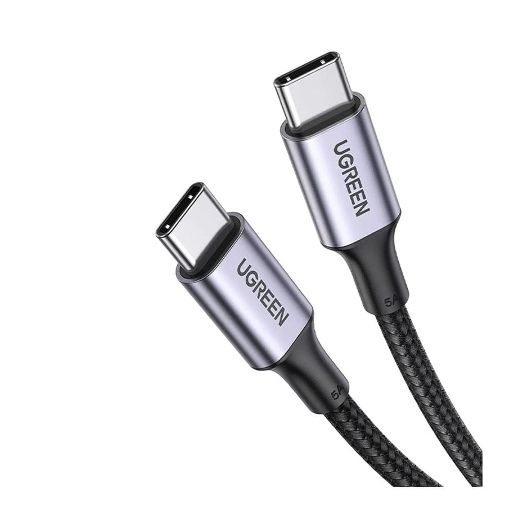 Cáp Sạc Ugreen 70429 (Type-C to Type-C) – Sạc Nhanh 100W, Bọc Dù Dài 2m