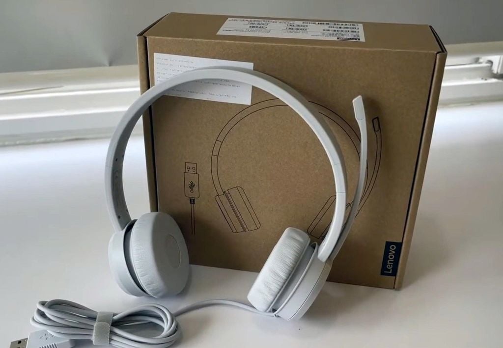 Tai Nghe Lenovo 110 Stereo USB (L09) – Mic Lọc Ồn, Âm Thanh Rõ Nét