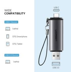 Đầu Đọc Thẻ Ugreen 50706 (Type C & USB 3.0) | Uy Tín Ninh Bình