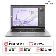 Laptop HP ZBook Firefly 14 G11 A (Ryzen 7 8840HS, 32GB RAM, 512GB SSD, Radeon 780M, 14