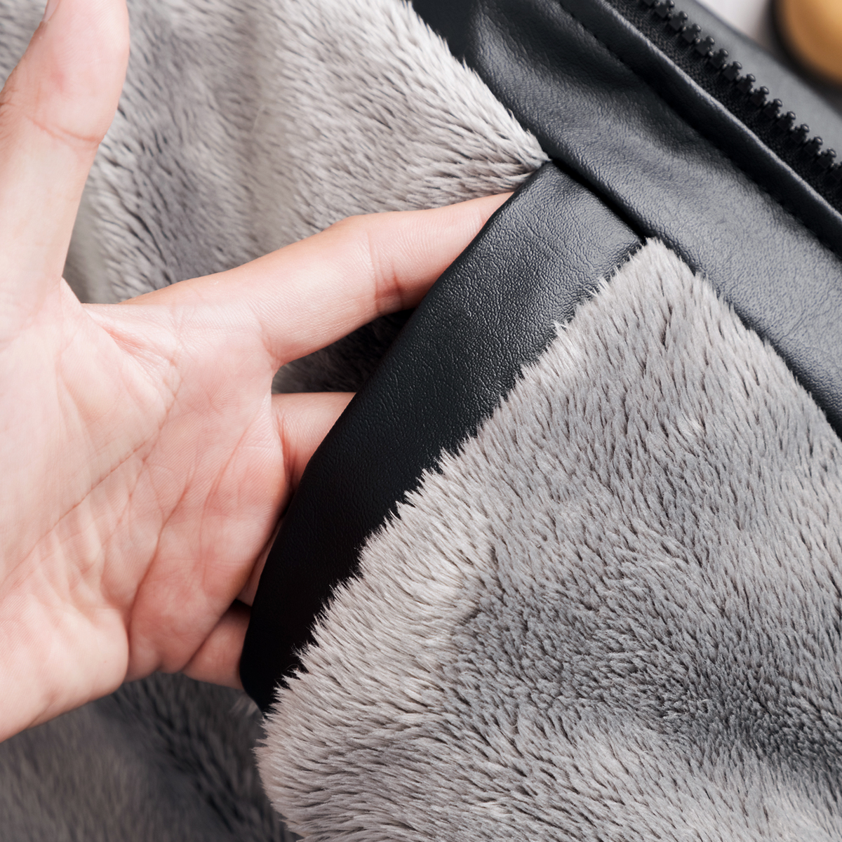 Áo khoác da nam basic cao cấp AVN02