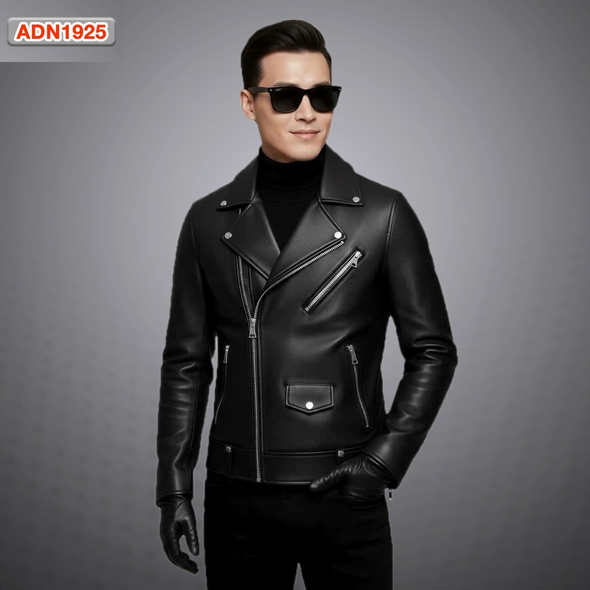 Áo khoác da nam biker cao cấp Pigofashion ADN1925