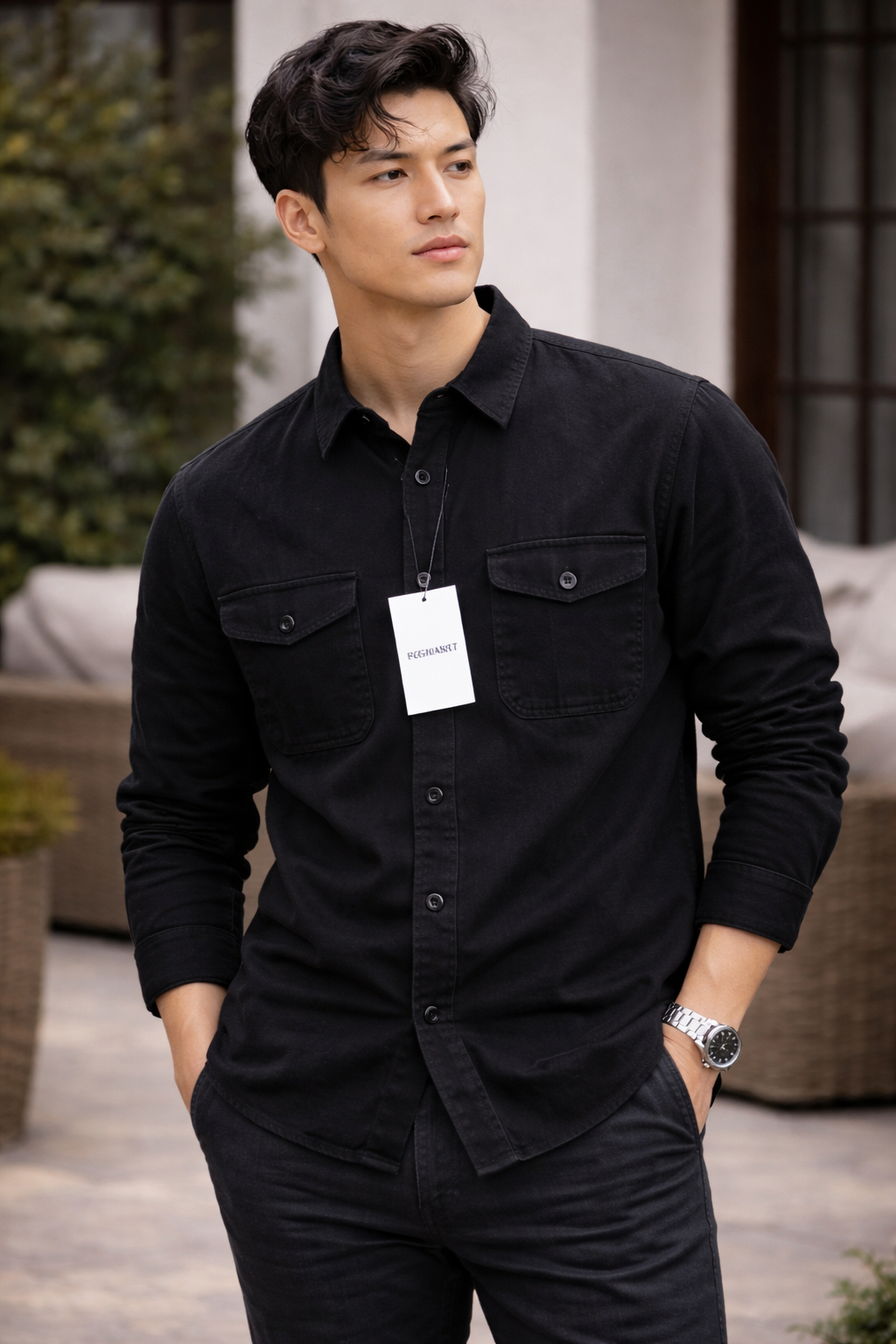 Áo khoác kaki nam túi hộp Pigo Essentials, wash nhẹ form trẻ trung cao cấp Phong Cách Pigofashion AKKJ05