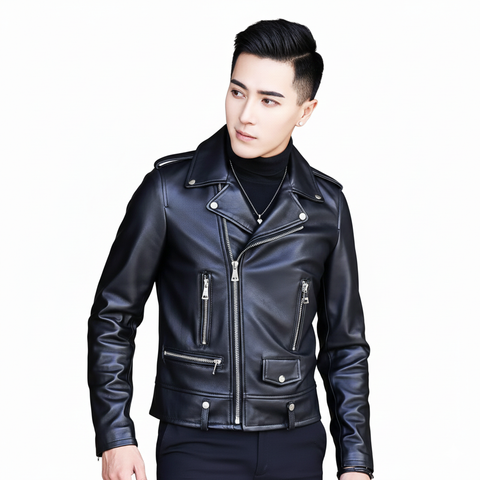 Áo khoác da nam Biker cao cấp ADN15