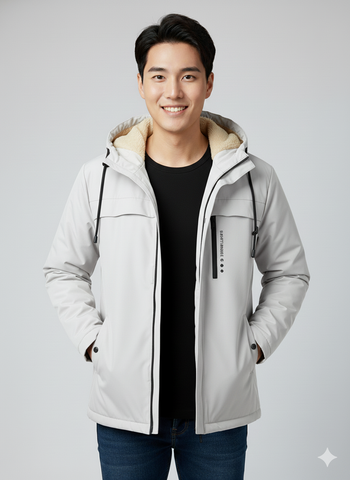 Áo khoác dù lót lông dày cán 2 lớp có nón AKD49 pigofashion