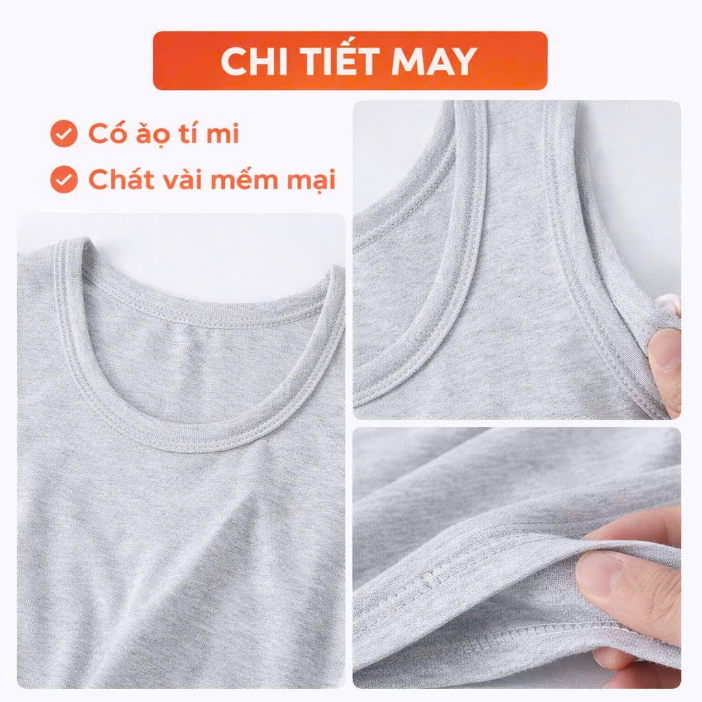 Combo 3 áo ba lỗ nam mỏng nhẹ thoáng mát ABL01 PigoFashion