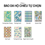  COMBO RONG CHƠI: Gồm 01 Túi Tote + 01 Bao da Hộ chiếu + 01 Nón 