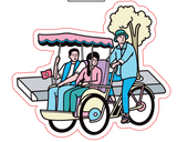  Pin Gỗ - Hớt tóc, Xích lô, Vận chuyển 