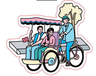  Pin Gỗ - Hớt tóc, Xích lô, Vận chuyển 