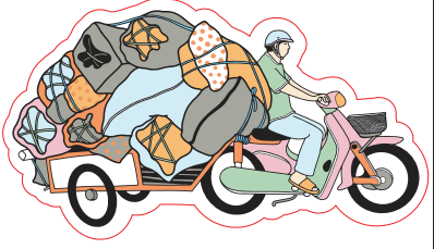  Pin Gỗ - Hớt tóc, Xích lô, Vận chuyển 