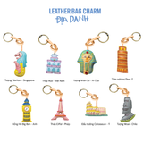  Bộ Sưu Tập Móc Khóa Da Địa Danh 