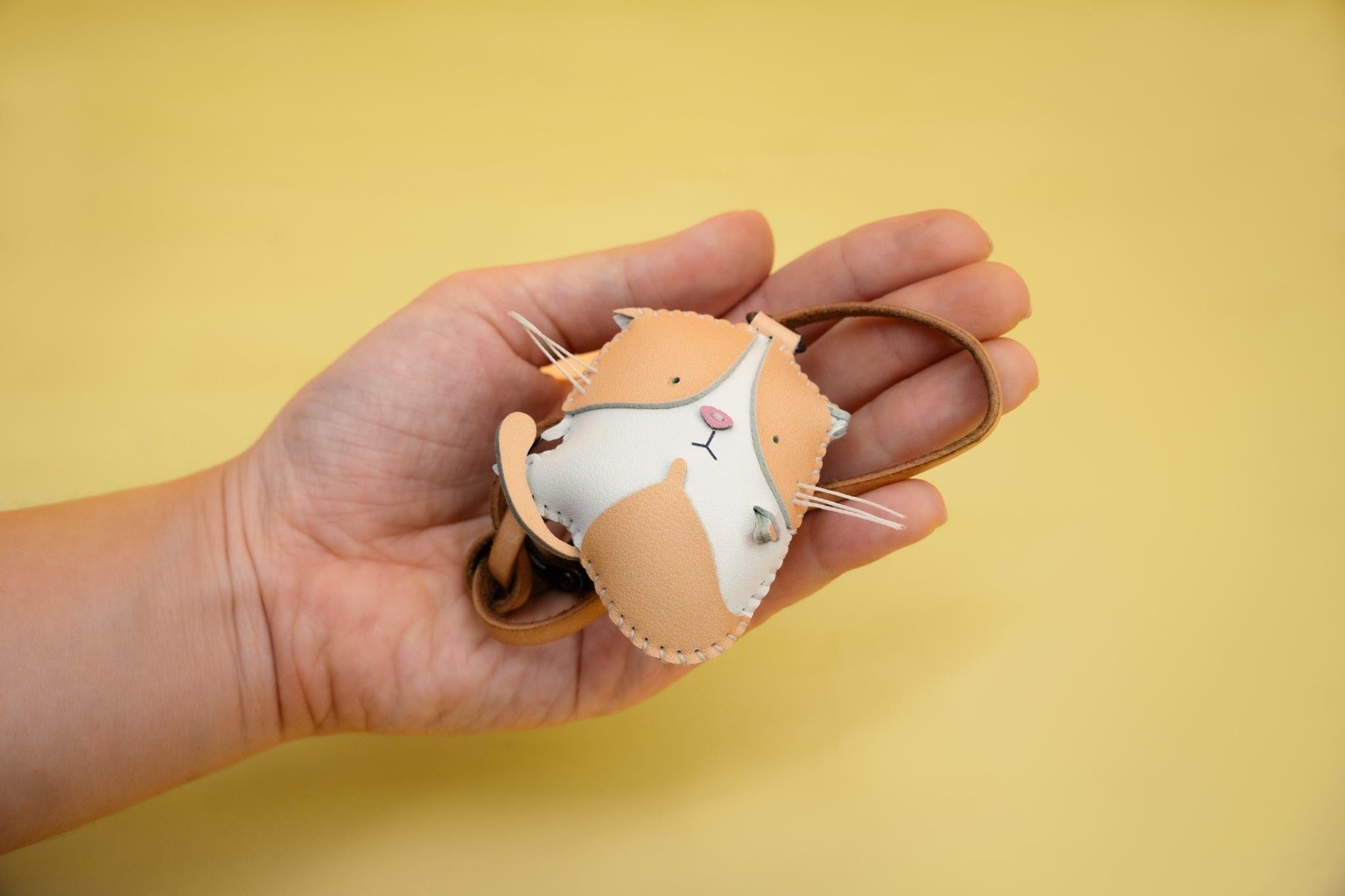  Móc Khóa Da Chủ Đề Mèo Cưng 