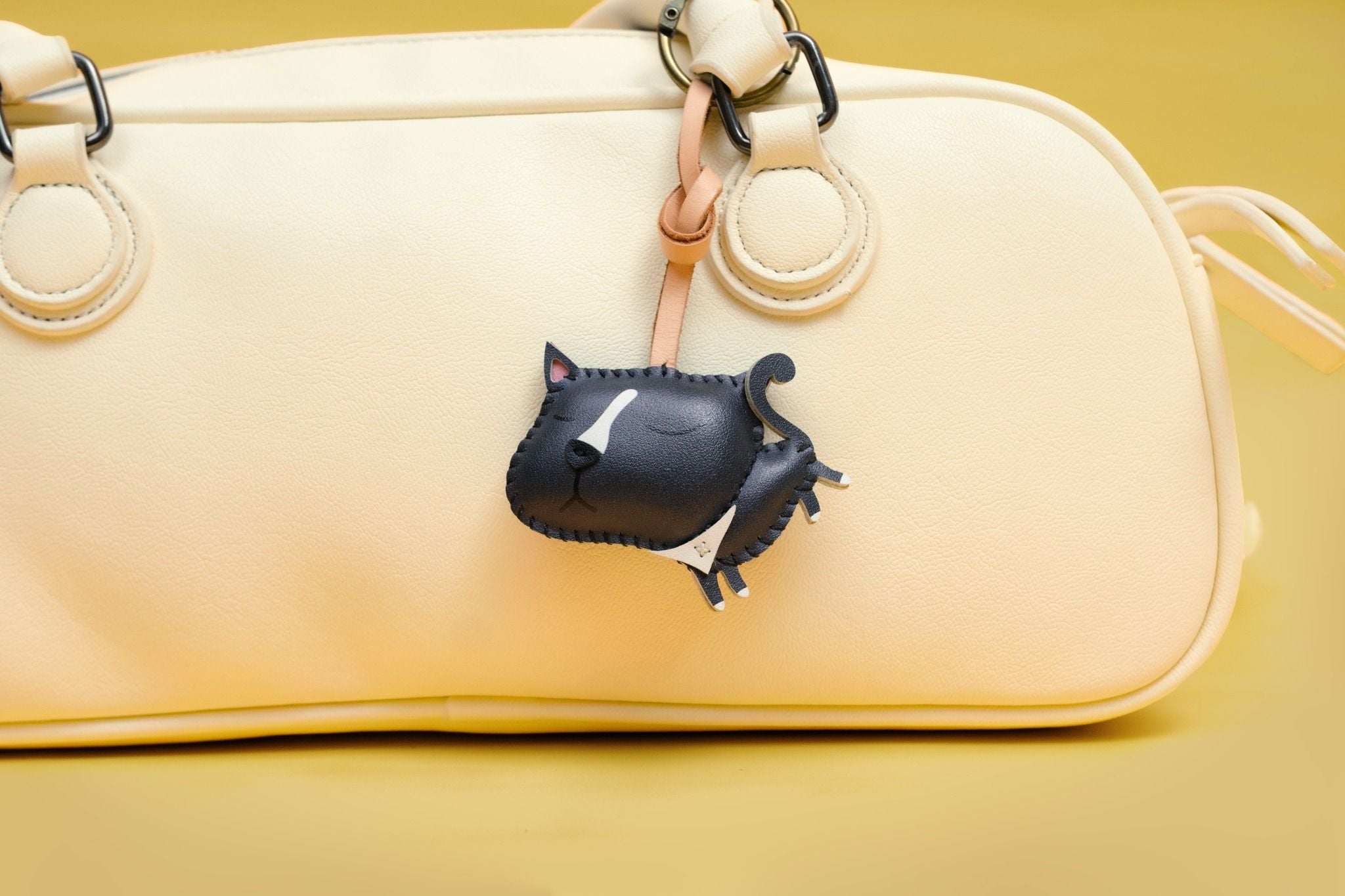  Móc Khóa Da Chủ Đề Mèo Cưng 