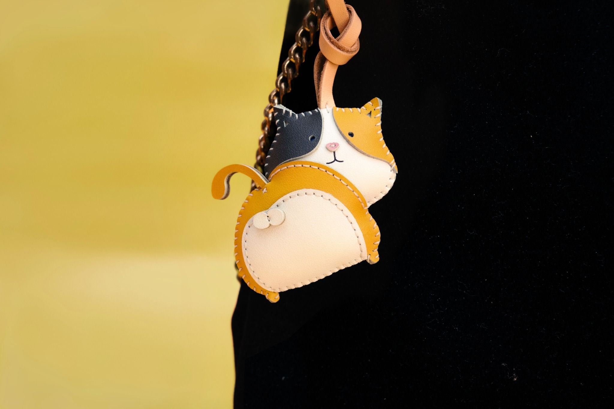  Móc Khóa Da Chủ Đề Mèo Cưng 