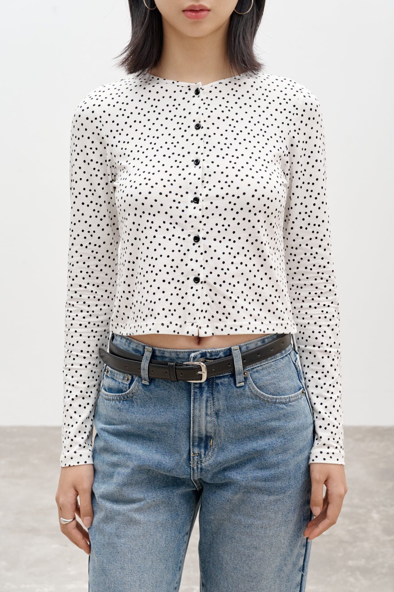  Áo kiểu - Polka Dot Cardigan - LIBÉ 7283 
