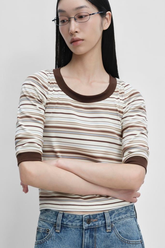  Áo thun - Boatneck T-shirt - LIBÉ 7683 