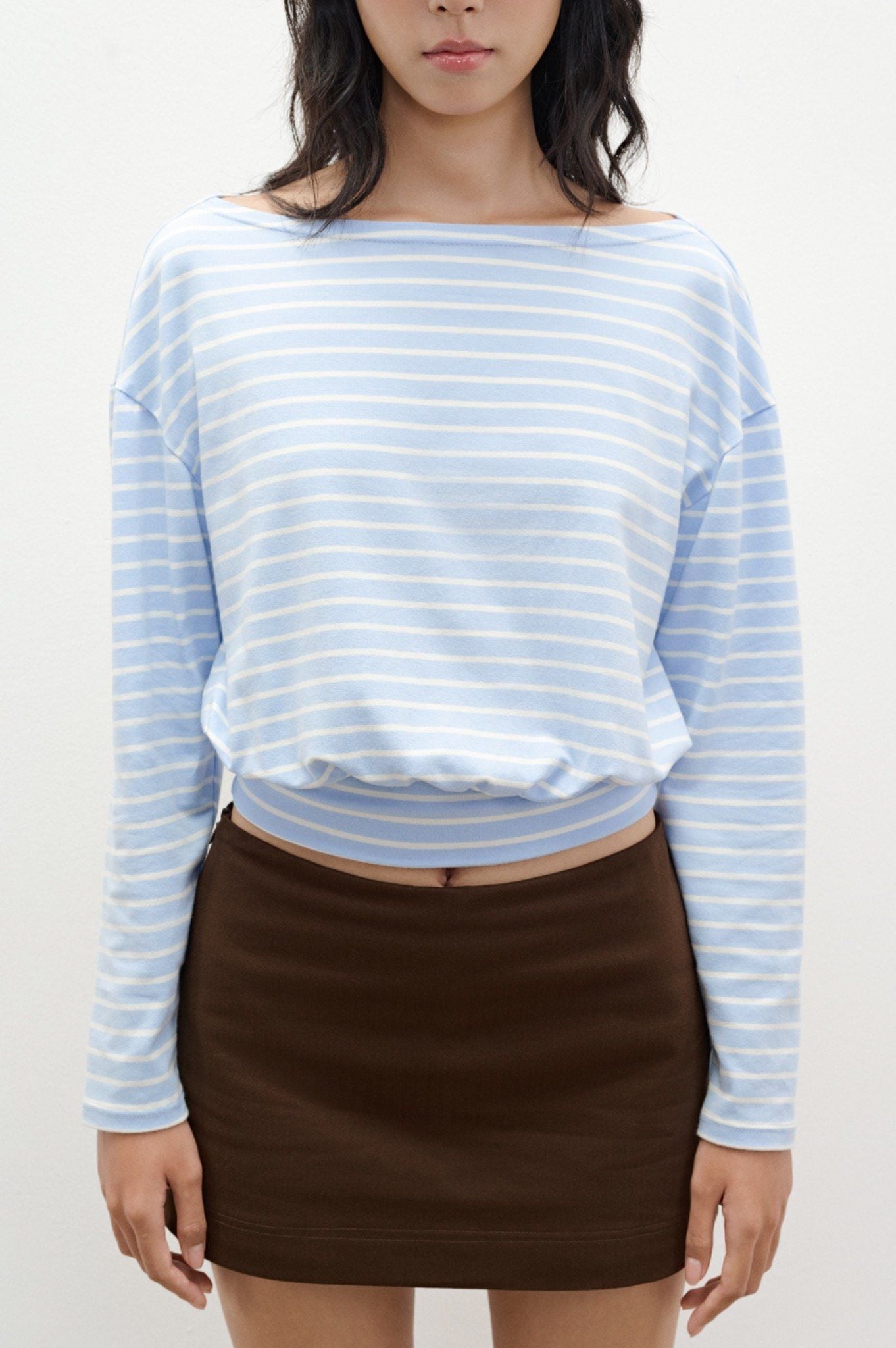  Striped Long Sleeve Top 