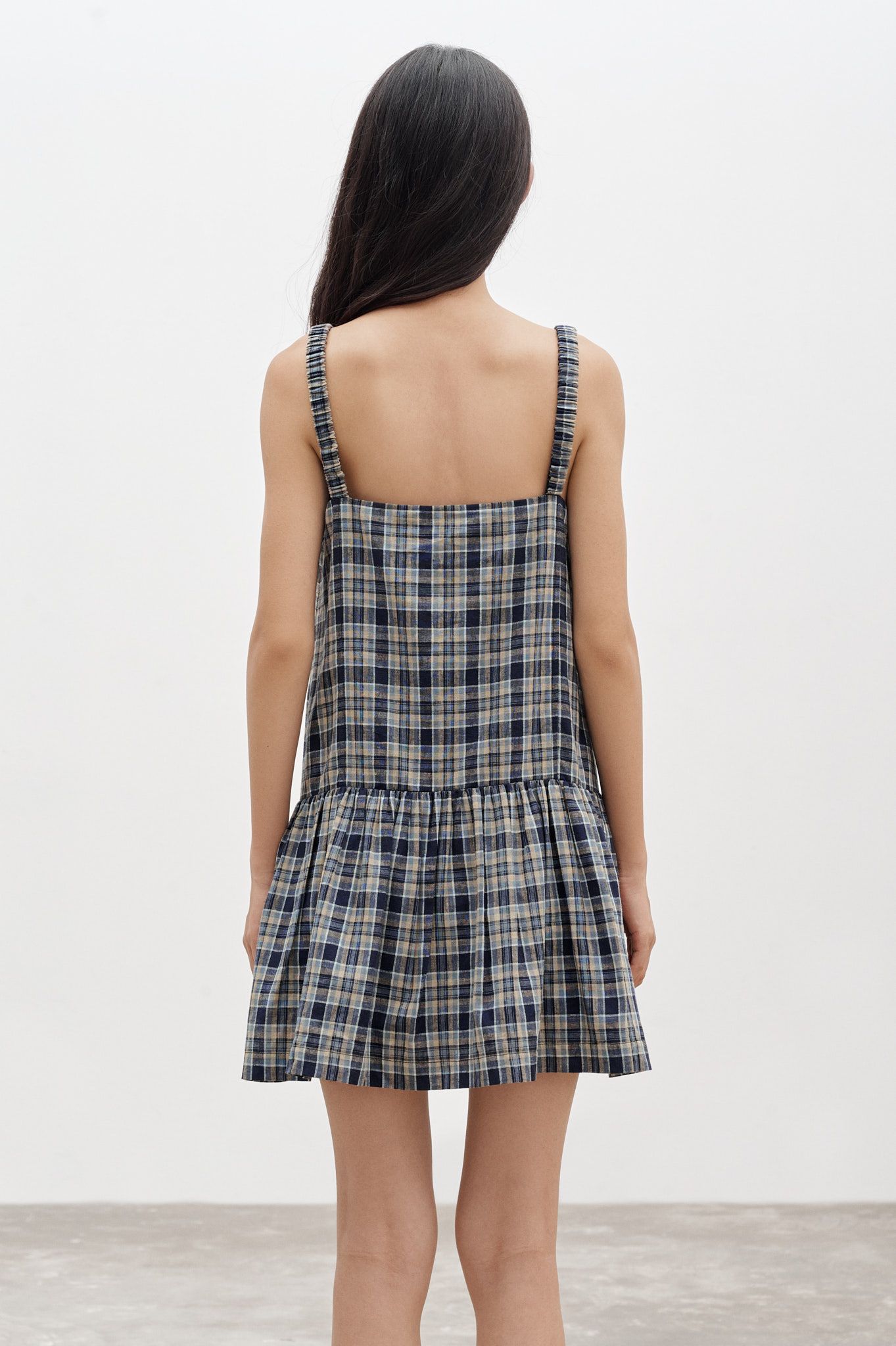  Checked Mini Dress 