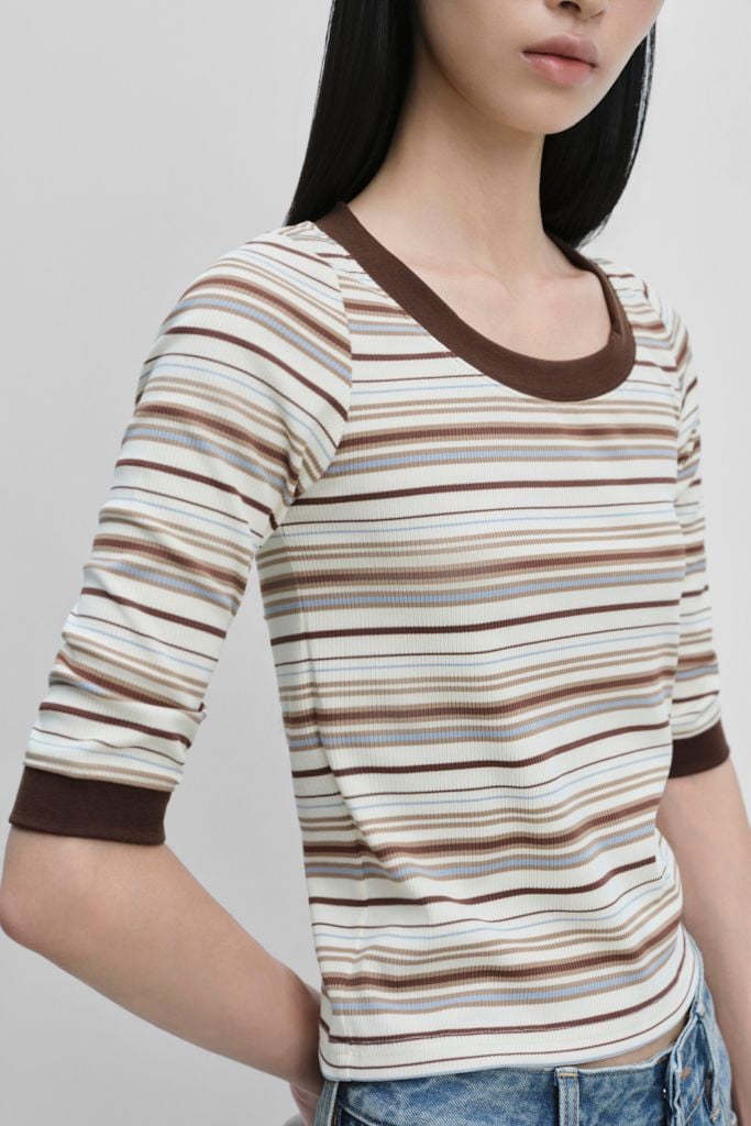  Áo thun - Boatneck T-shirt - LIBÉ 7683 