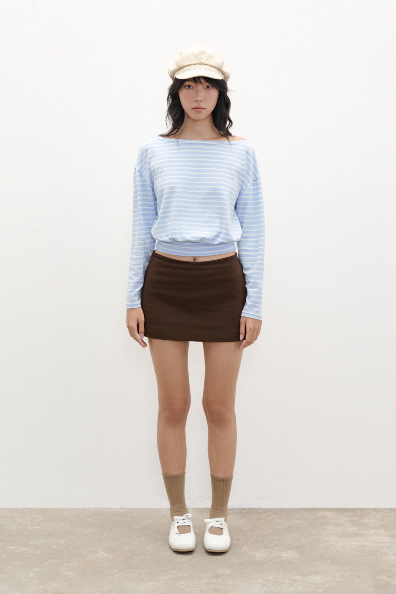  Striped Long Sleeve Top 