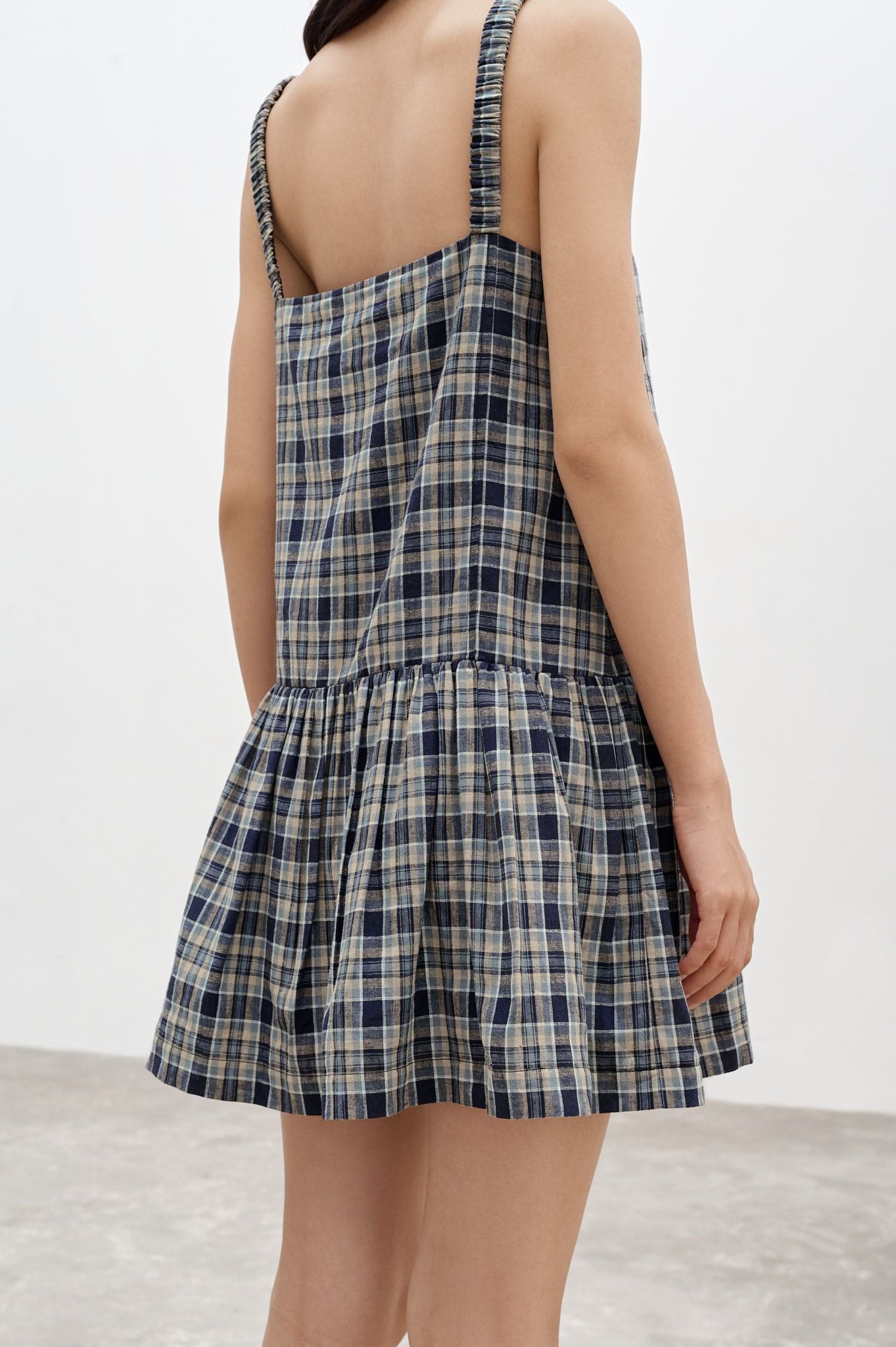  Checked Mini Dress 