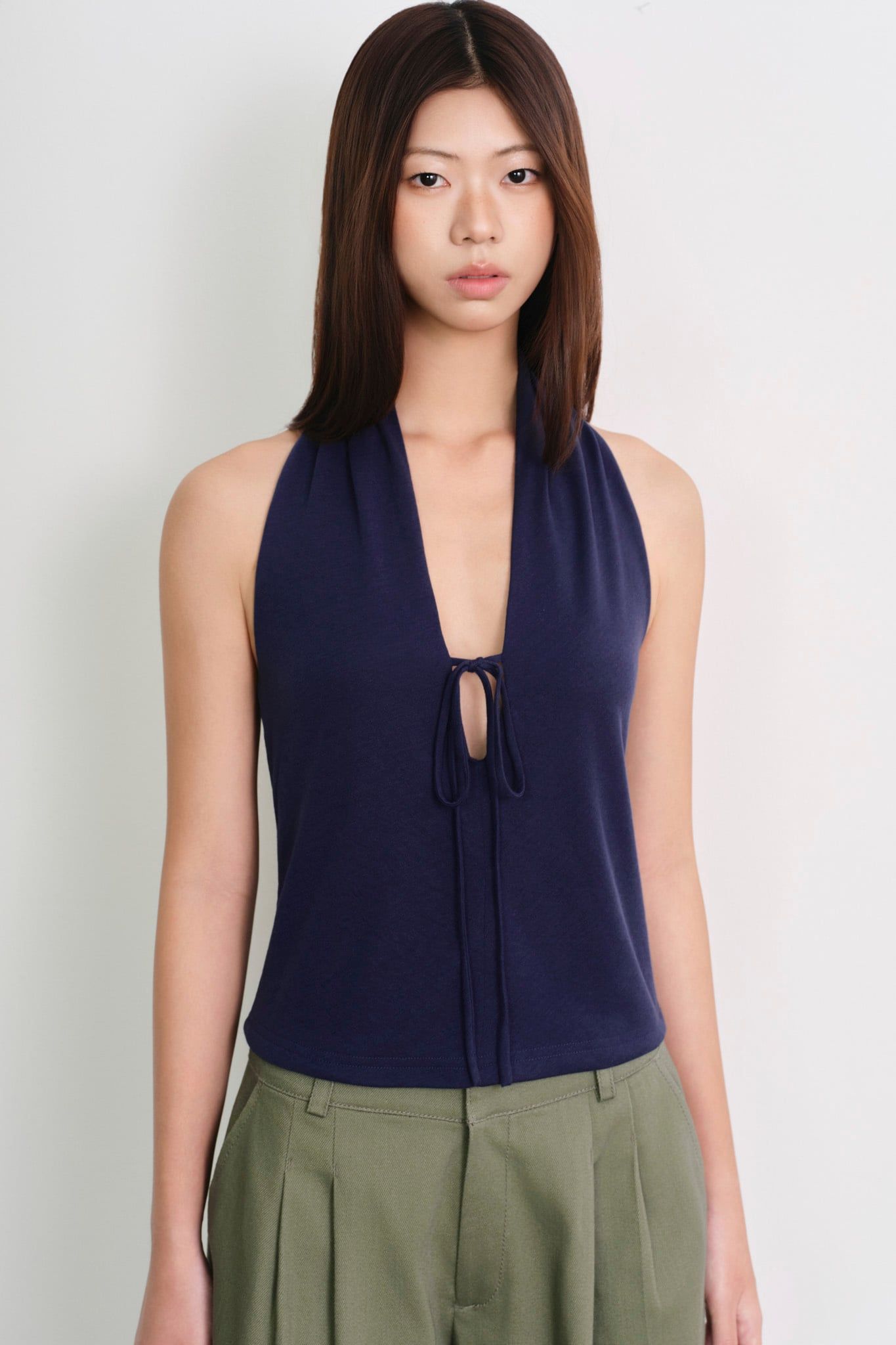  Áo kiểu - Tie-Font Halter Top - LIBÉ 7542 