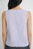 Áo kiểu - Striped Boat Neck Top - LIBÉ 7363 