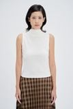  White Mock Neck Top 