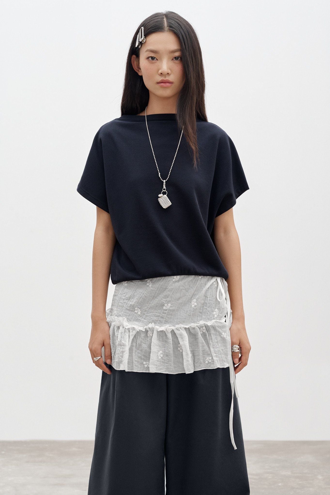  Turtleneck Top - Navy 