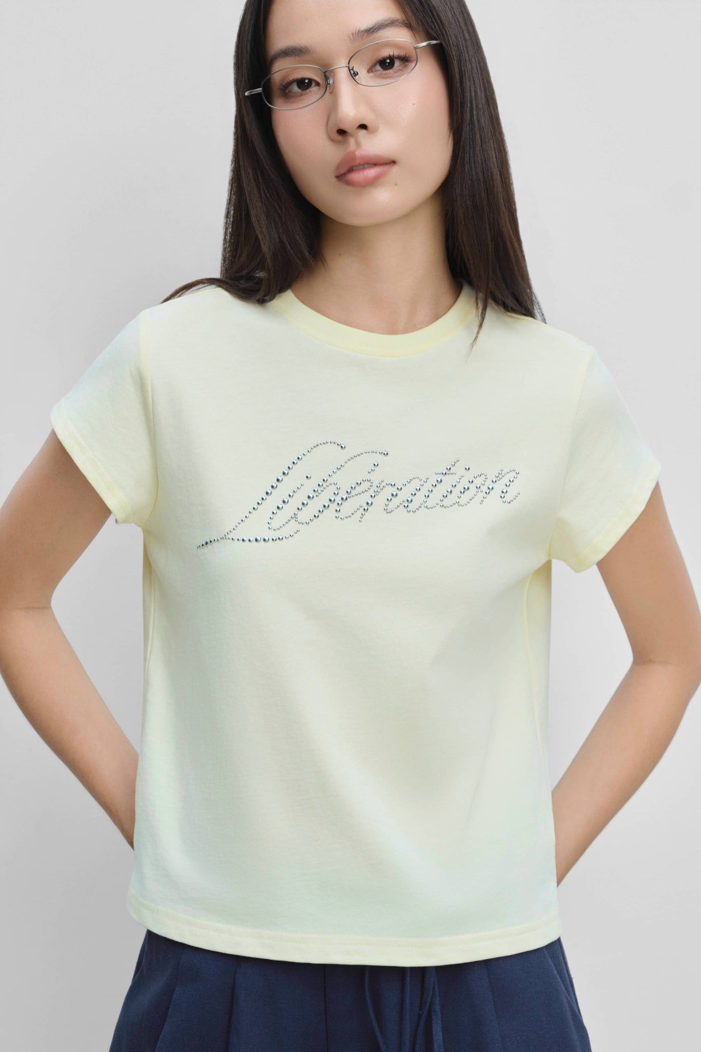  Áo thun - Rhinestone T-shirt - LIBÉ 7715 