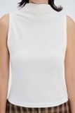  White Mock Neck Top 