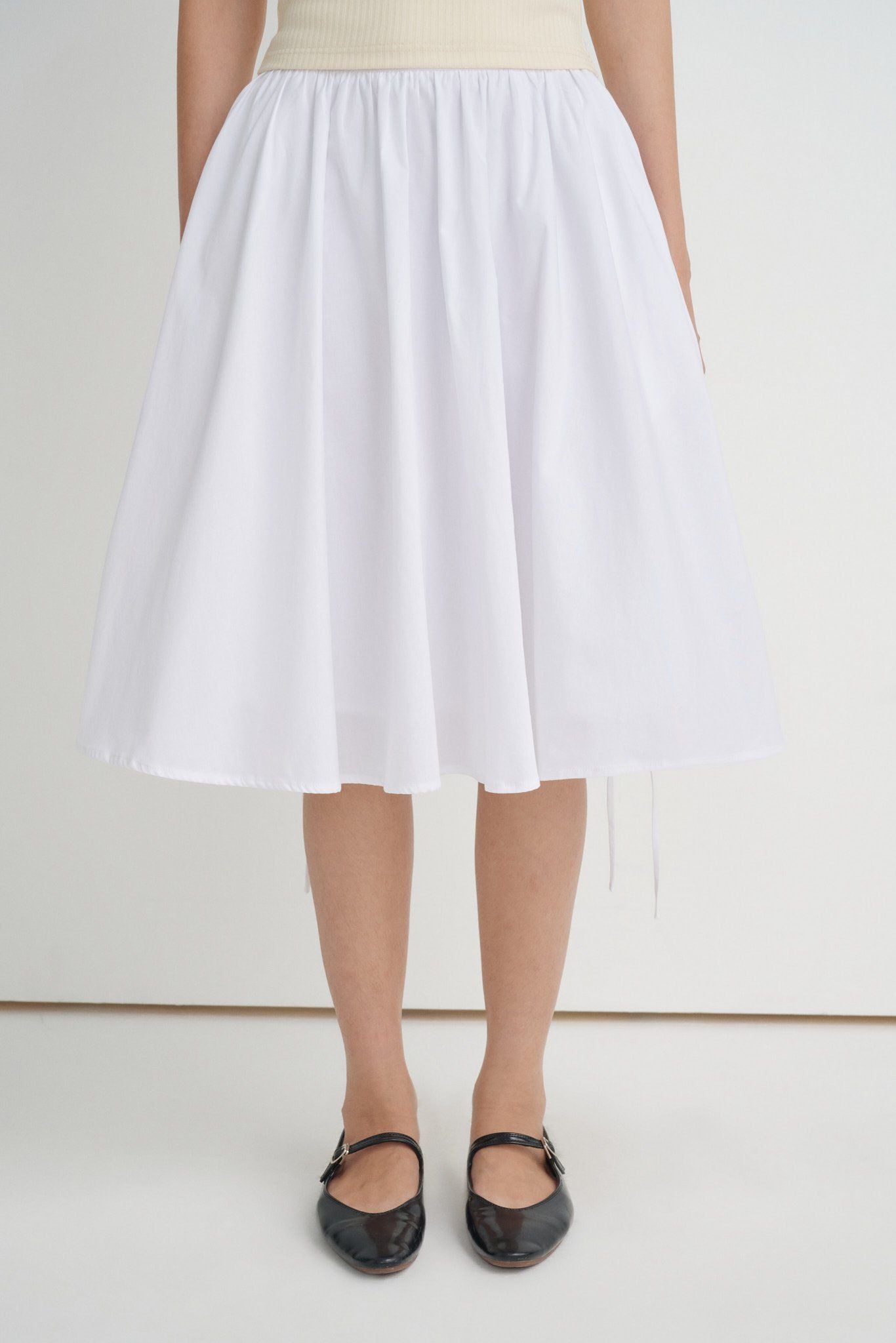  White Mid-length Skirt 