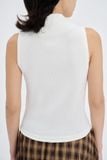  White Mock Neck Top 