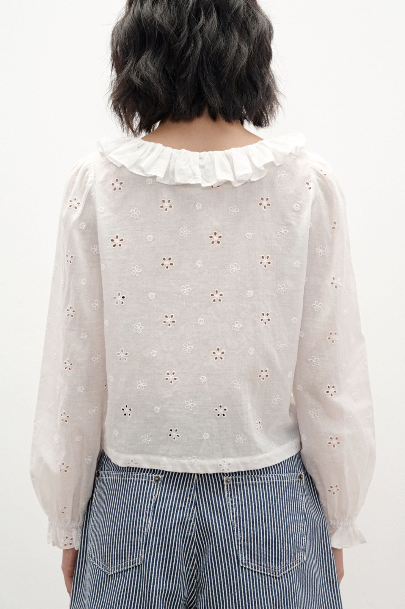  White Long Sleeve Top 