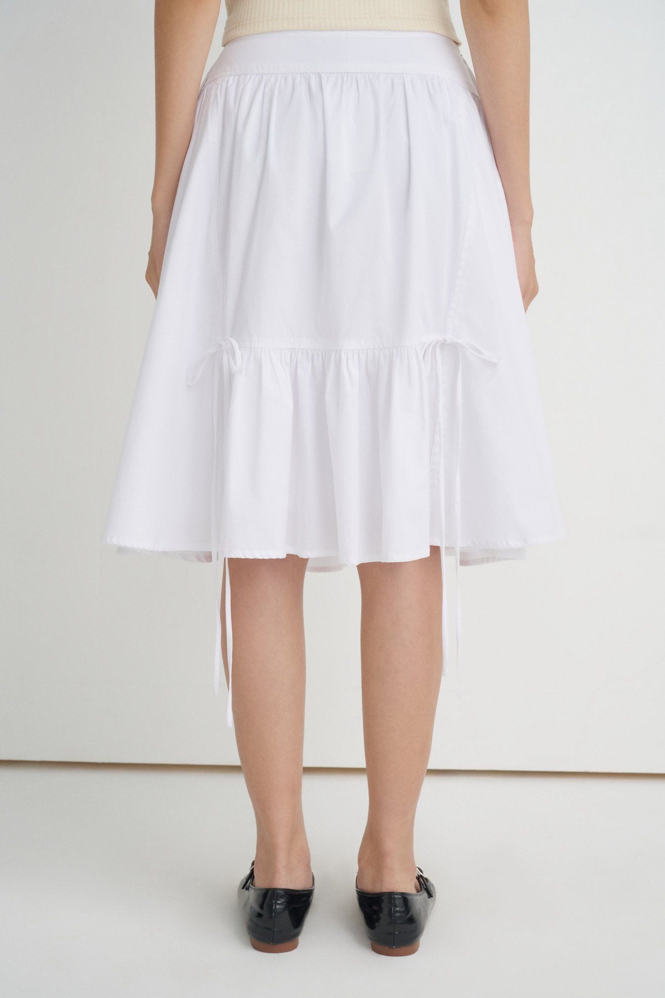  White Mid-length Skirt 