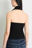 Áo kiểu - Tie-Font Halter Top - Black - LIBÉ 7620 