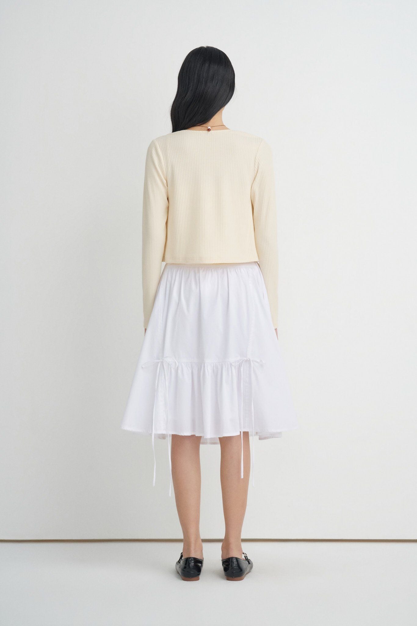  White Mid-length Skirt 