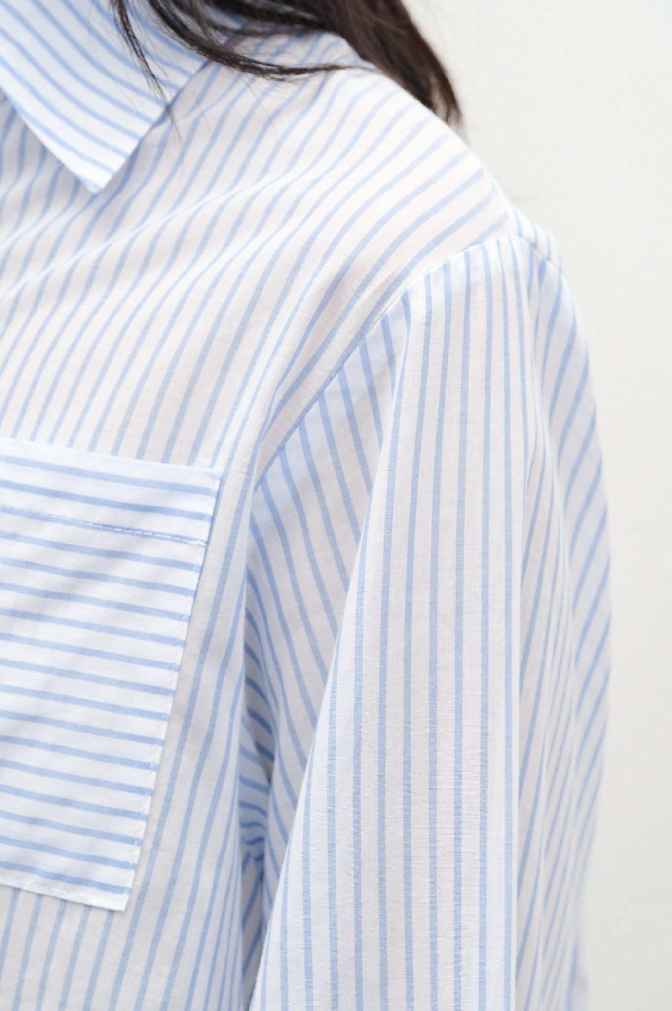  Striped Oversized Shirt 