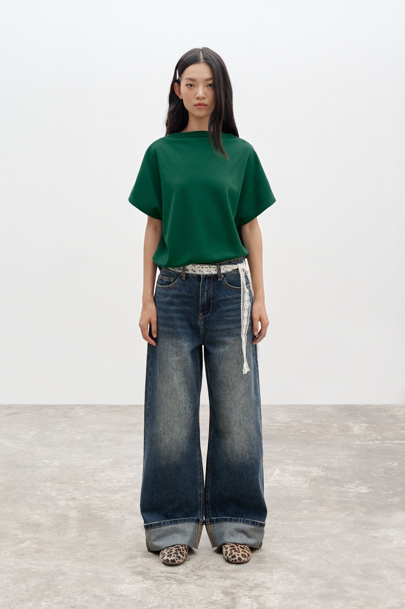  Turtleneck Top - Green 