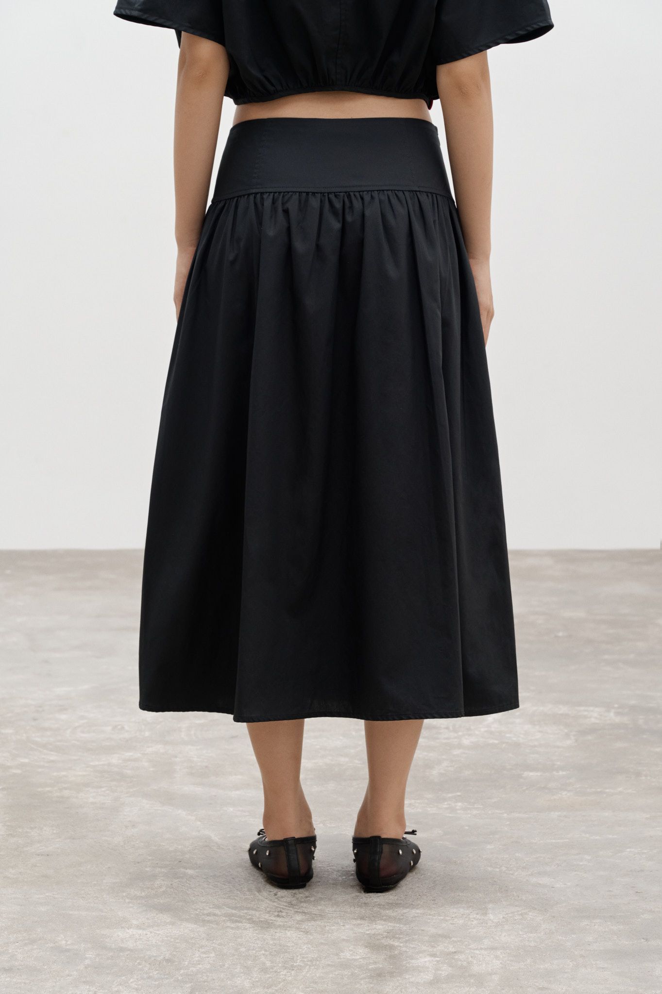  Black Midi Skirt 