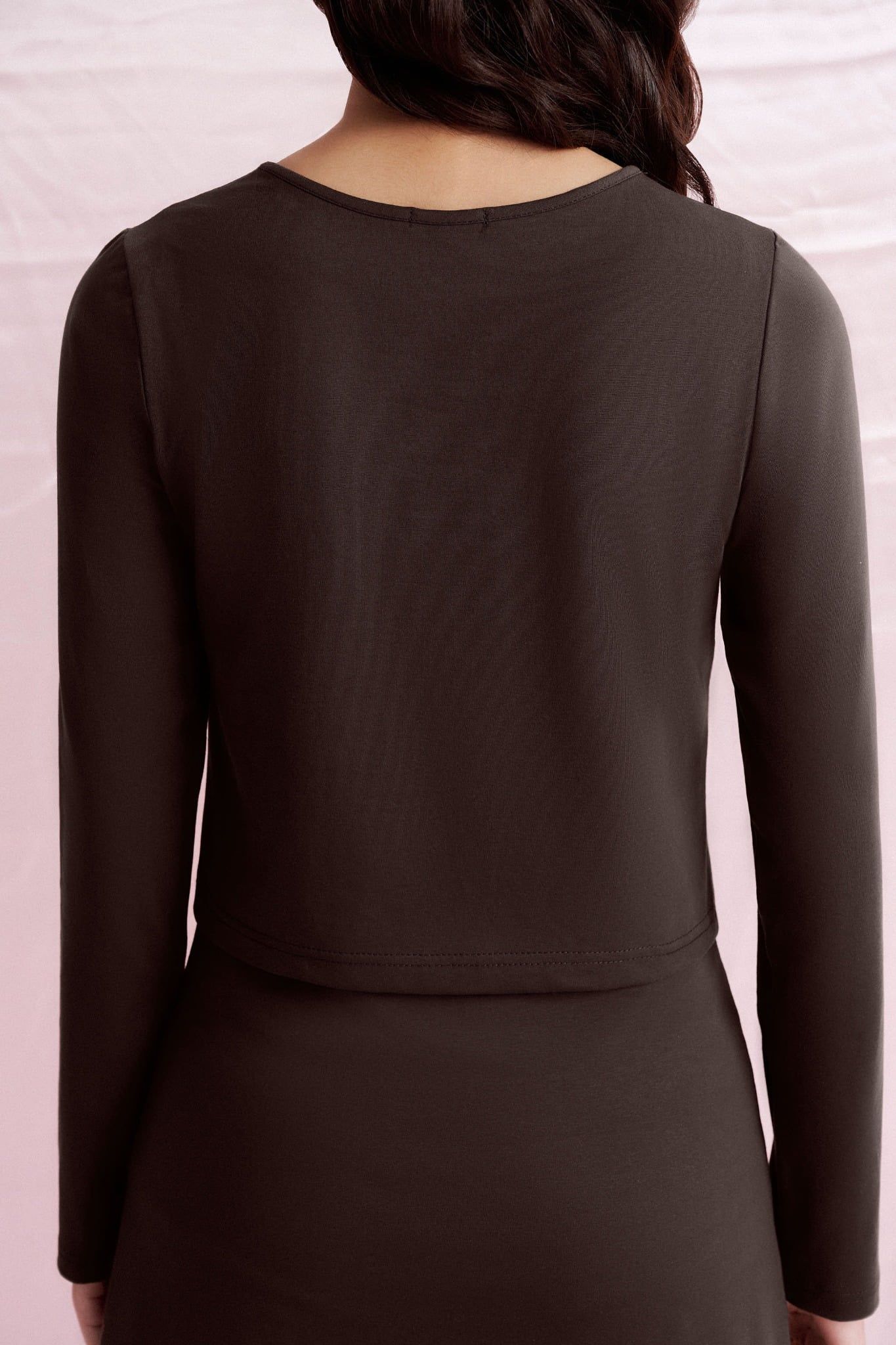  Brown Cardigan With Buttons 