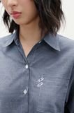  Sơ mi rộng - Denim Blue Oversized Shirt - LIBÉ 7244 