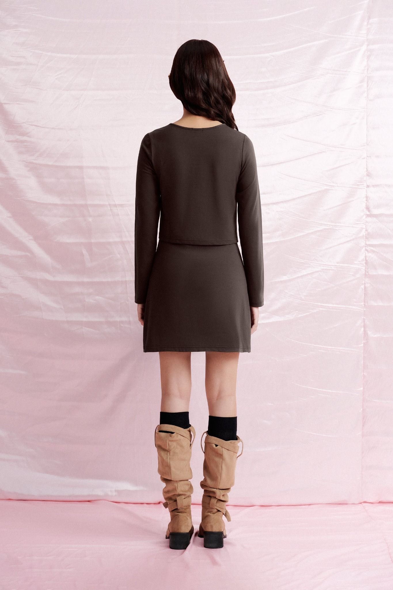  Brown Cardigan With Buttons 