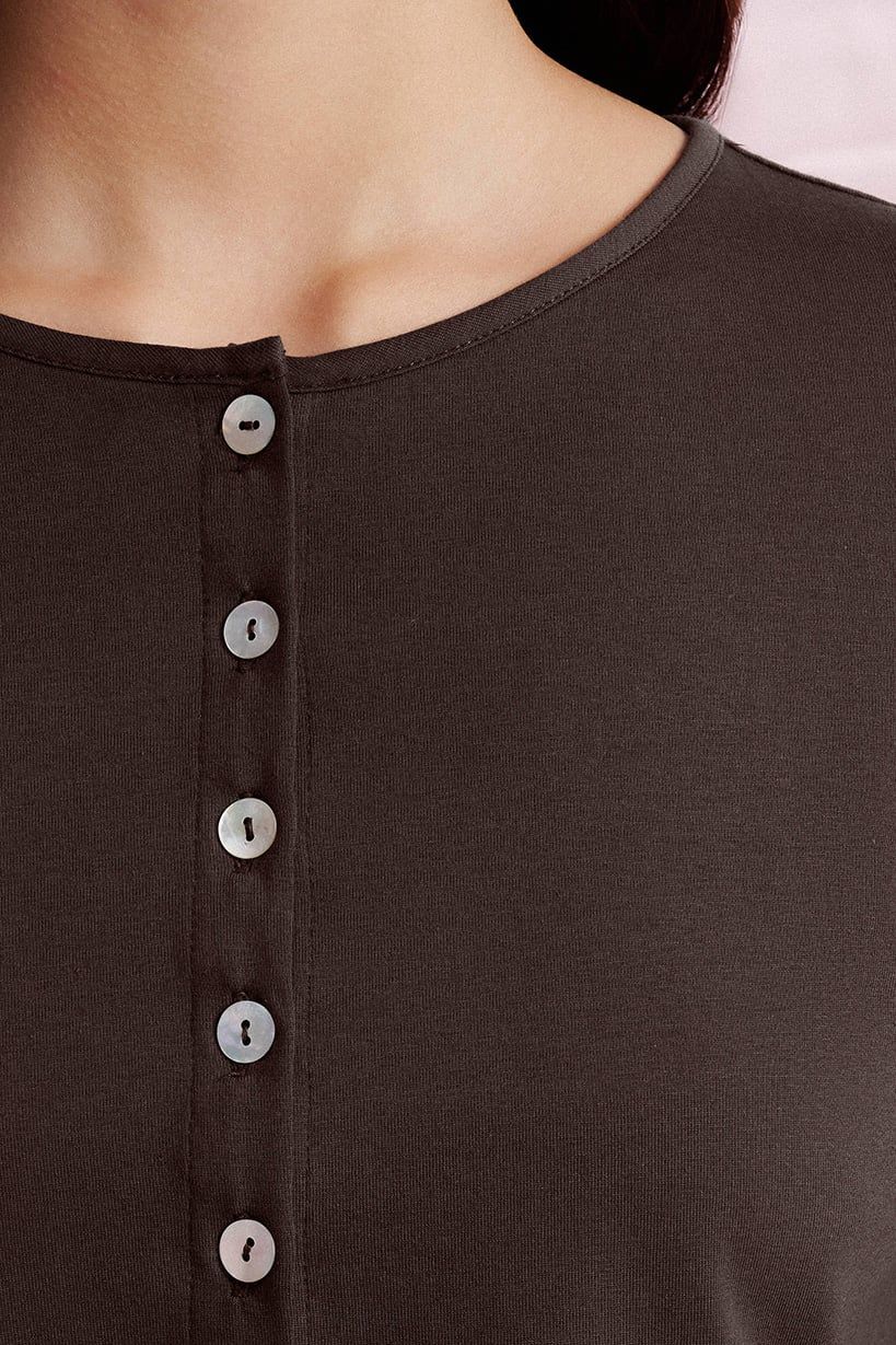  Brown Cardigan With Buttons 