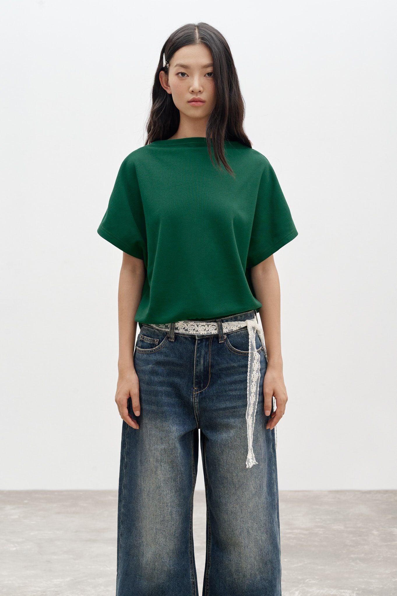  Turtleneck Top - Green 