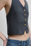  Áo kiểu gilet - Grey Halter Neck Gilet - LIBÉ 7538 