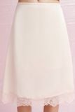  Silky Mid-length Skirt - Ivory 
