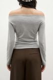  Áo kiểu - Grey Off Shoulder Top - LIBÉ 7278 